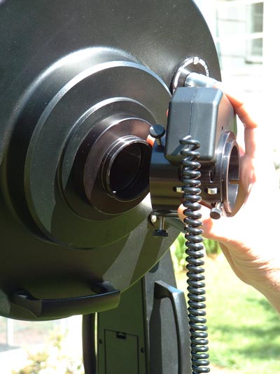 Attaching Microfocuser to EyeOpener II