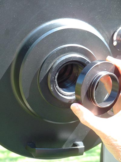 Attaching EyeOpener II to telescope